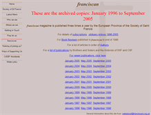 Tablet Screenshot of franciscanarchive.org.uk